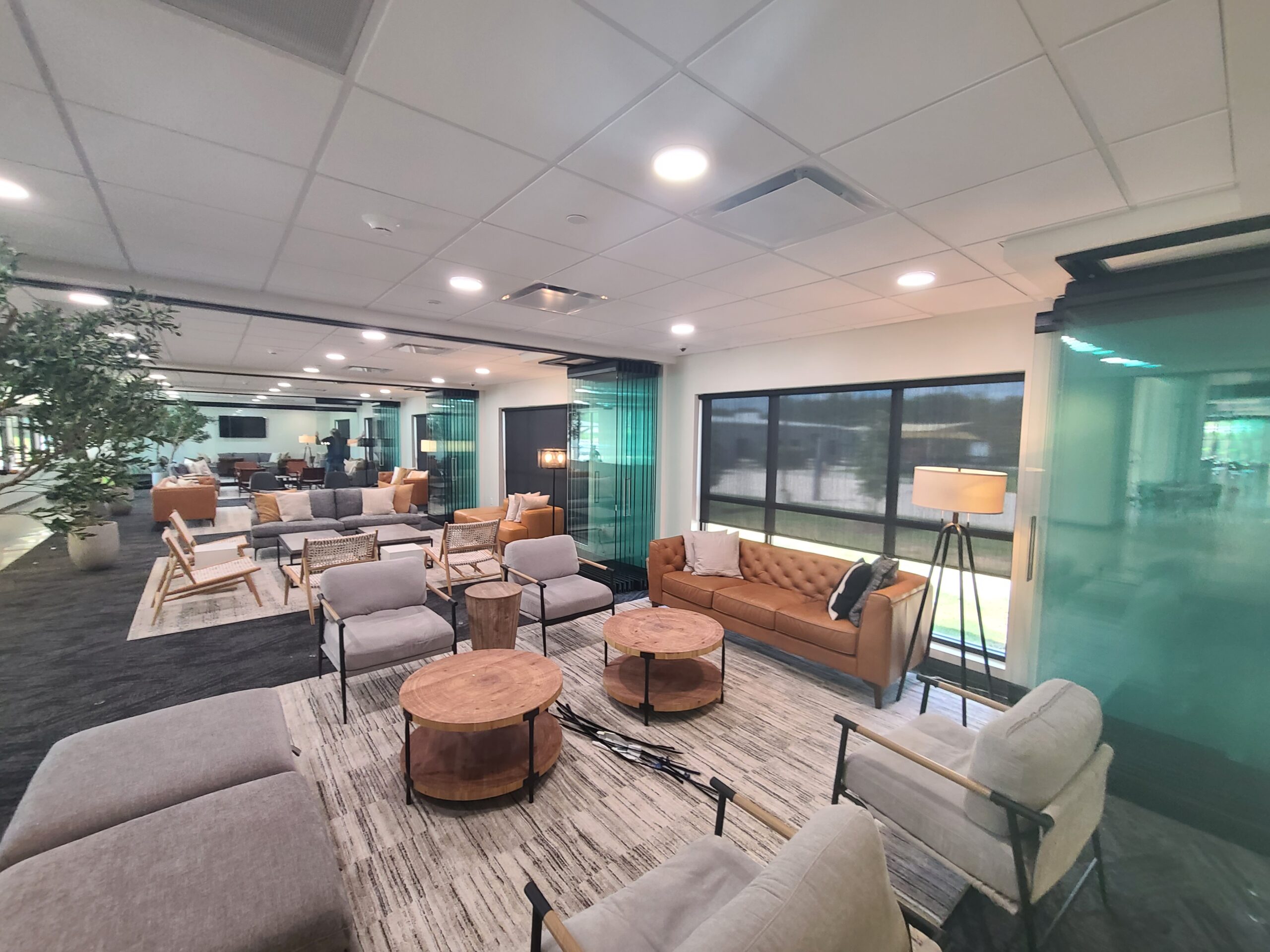 The new Community Health Choice offices in Houston, Texas, have five motorized operable walls to maximize flexible use of the space.